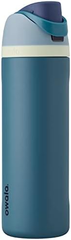 Owala FreeSip Insulated Stainless Steel Water Bottle with Straw for Sports, Travel, and School BPA-Free Sports Water Bottle, 24 oz, Denim