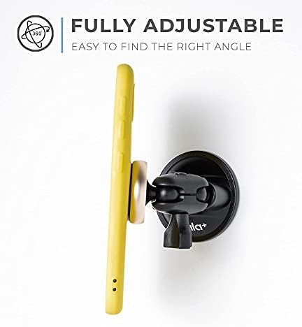 hula+ Magnet Phone Holder Reusable Stand, Portable Mount for Shower, Mirror, Kitchen, Window, & Bathroom Compatible. Compatible with All Phones, Ideal for Content, TikTok, Instagram, Movies & Music - Image 3