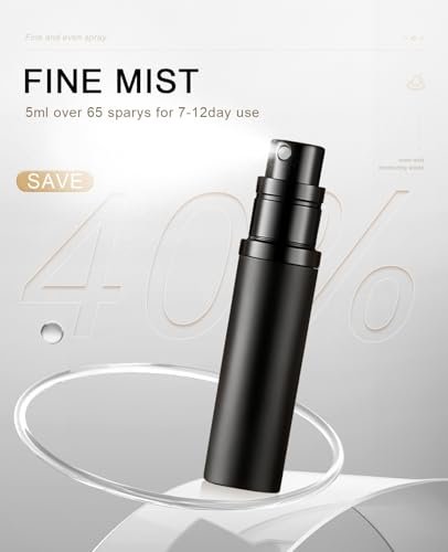 Refillable Portable Mini Perfume Atomizer for Travel, 5ml Luxury Empty Leakproof Pump Perfume Spray bottle Atomizer for Man and Woman (Y-Champaign Gold) - Image 4