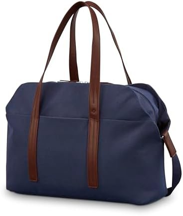 Samsonite Virtuosa Weekender Duffel Overnight Bag with Laptop Computer Sleeve, Navy