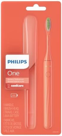 Philips One by Sonicare Battery Toothbrush, Brush Head Bundle, Miami Coral, BD1001/AZ - Image 12