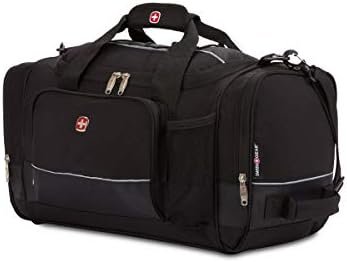 SwissGear Apex Duffle Bag for Travel and Gym with Bungee-Cord System