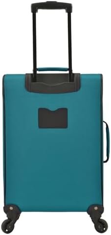 U.S. Traveler Rio Lightweight Carry-On Suitcase 20" Softside Expandable Design, Durable, Business and Travel, Teal, 4 Wheel - Image 4