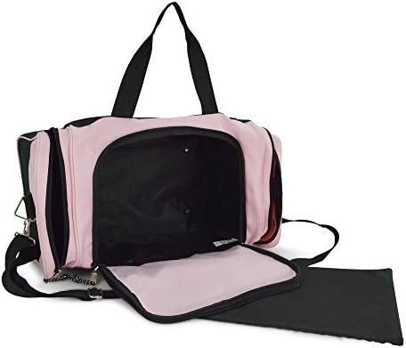 DALIX 21" Blank Sports Duffle Bag Gym Bag Travel Duffel with Adjustable Strap in Pink - Image 5