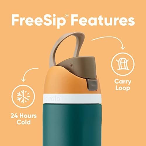 Owala FreeSip Insulated Stainless Steel Water Bottle with Straw for Sports, Travel, and School BPA-Free Sports Water Bottle, 24 oz, Denim - Image 4