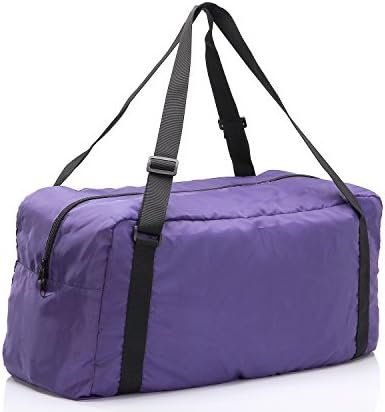 HOLYLUCK Foldable Travel Duffel Bag For Women & Men Luggage Great for Gym (Purple) - Image 5