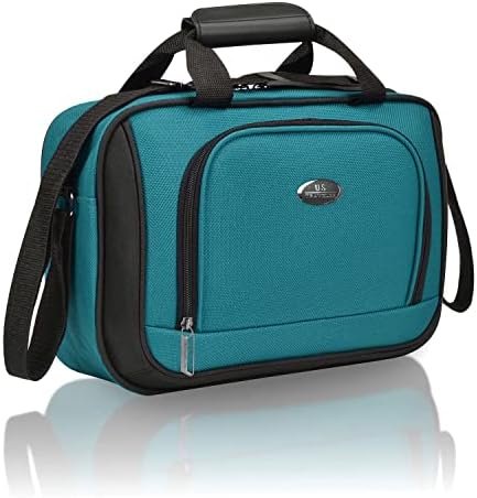 U.S. Traveler Rio Lightweight Carry-On Suitcase 20" Softside Expandable Design, Durable, Business and Travel, Teal, 4 Wheel - Image 7