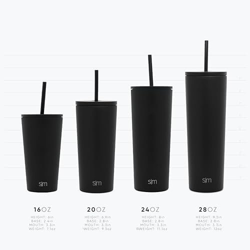 Simple Modern Insulated Tumbler with Lid, Straw, & Boot | Iced Coffee Cup Reusable Stainless Steel Water Bottle Travel Mug | Gifts for Women Men Her Him | Classic Collection | 24oz | 80s Mix - Image 4