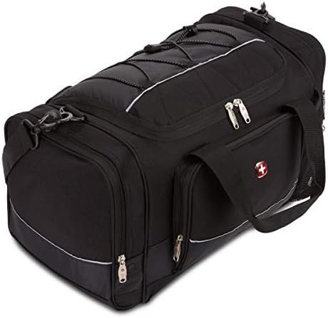 SwissGear Apex Duffle Bag for Travel and Gym with Bungee-Cord System - Image 6