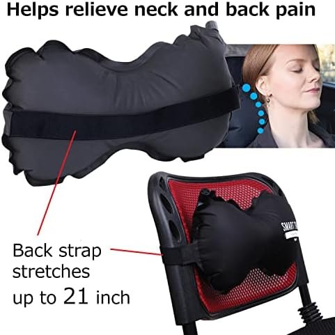 Smart Travel Travel Products Lumbar Pillow Inflatable Lumbar Support Pillow Travel Pillows for Airplane Long Flight Essential for Women Men Kids - Image 6