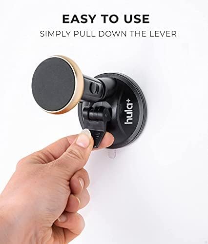 hula+ Magnet Phone Holder Reusable Stand, Portable Mount for Shower, Mirror, Kitchen, Window, & Bathroom Compatible. Compatible with All Phones, Ideal for Content, TikTok, Instagram, Movies & Music - Image 4