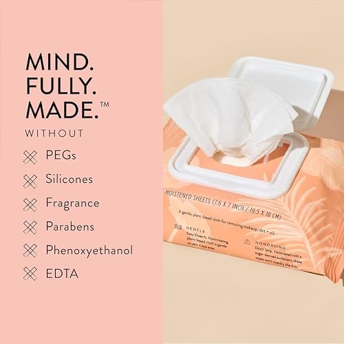 Honest Beauty Fragrance Free Cleansing Makeup Remover Facial Wipes | Plant Based, Hypoallergenic, Gentle for Sensitive Skin | 90 Count - Image 5