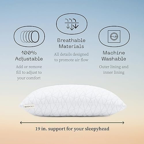 Coop Home Goods Original Toddler Adjustable Pillow, Soft, Breathable, Washable Mini Bed Pillow for Kids with Premium Memory Foam and Zippered Cover, CertiPUR-US/GREENGUARD Gold - Image 5