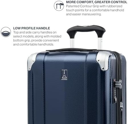 Travelpro Pathways 3 Hardside Expandable Luggage, 8 Spinner Wheels, Lightweight Hard Shell Suitcase, Carry On 21 Inch, Royal Blue - Image 3