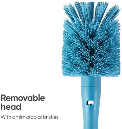 Owala 2-in-1 Water Bottle Brush Cleaner and Water Bottle Straw Cleaner Brush, Water Bottle Brush with Removable Head and Twist n’ Hide Straw Brush, Smokey Blue - Image 5