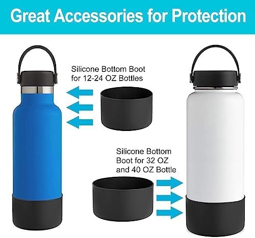 Silicone Boot for Hydro Flask 12-40 OZ Water Bottle, Boot for Stanley Cup 40 30 OZ, Bottom Boots for Hydroflask Sports Water Bottles, Silicone Bottom Cover Sleeve - Image 8