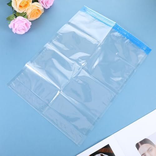 6 Pack Vacuum Bags for Travel Compression Bags for Travel Space Saver Vacuum Storage Bags for Clothes Travel Essentials No Pump Needed Travel Vacuum Bags for Luggage Travel Accessories, 35x50cm Medium - Image 2