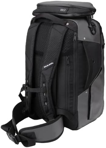 Käydä 40L Travel Backpack - Spacious Carry On Backpack with Detachable Travel Pouch, Magnetic Water Bottle Pocket, Passport and Laptop Pocket - Convertible Boot Bag for Snow Sports (Grey/Black) - Image 5