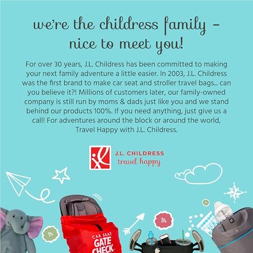 J.L. Childress Ultimate Backpack Car Seat Travel Bag – Fully Padded - Heavy Duty Car Seat Backpack- Airplane Travel Bag for Baby Car Seats - Fits All Car Seats, Infant Carriers & Booster Seats - Black - Image 7