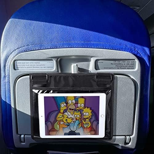 Plane Travel Essentials for Kids Baby, Travel Must Haves Airplane Organizer Up to 10.9' Compatible for Cell Phone iPad Samsung Kindle, Plane Back Seat Tray Tablet Holder [U.S Patent]