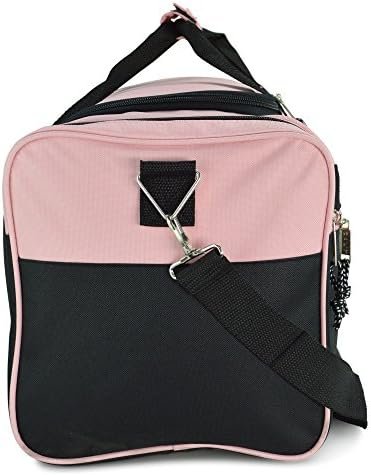 DALIX 21" Blank Sports Duffle Bag Gym Bag Travel Duffel with Adjustable Strap in Pink - Image 3