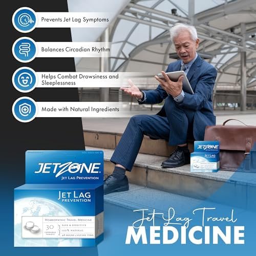 Jet Lag Remedy - Homeopathic Travel Aid – Trusted for Over 15 Years - Immune Health – Circadian Rhythm - Fatigue – Exhaustion – Tired - Can't Sleep – Good for 48hrs Flying Time - 30 Chewables - Image 6