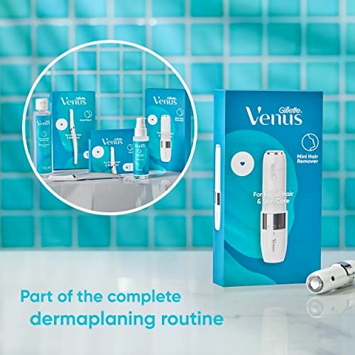 Gillette Venus Mini Facial Hair Remover for Women Face, Portable Electric Shaver, Face Shaver, Electric Razor, Face Hair Removal for Women, Dermaplaning Tool, Face Razors for Women, Trimmer for Women - Image 8