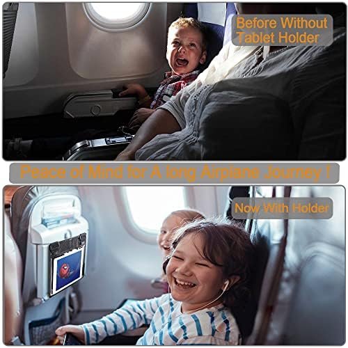 Plane Travel Essentials for Kids Baby, Travel Must Haves Airplane Organizer Up to 10.9' Compatible for Cell Phone iPad Samsung Kindle, Plane Back Seat Tray Tablet Holder [U.S Patent] - Image 6