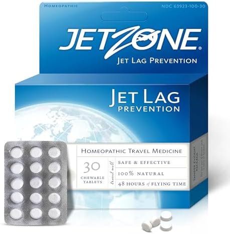 Jet Lag Remedy - Homeopathic Travel Aid – Trusted for Over 15 Years - Immune Health – Circadian Rhythm - Fatigue – Exhaustion – Tired - Can't Sleep – Good for 48hrs Flying Time - 30 Chewables - Image 8