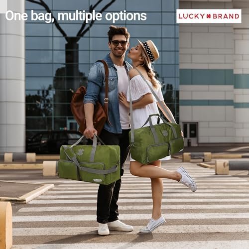 Lucky Travel Duffel Bags 40L, Gym Bag, Travel Bag & Large Duffle Bag for Men, Foldable Overnight Weekender Bags for Women & Men with Adjustable Shoulder Strap - Image 4