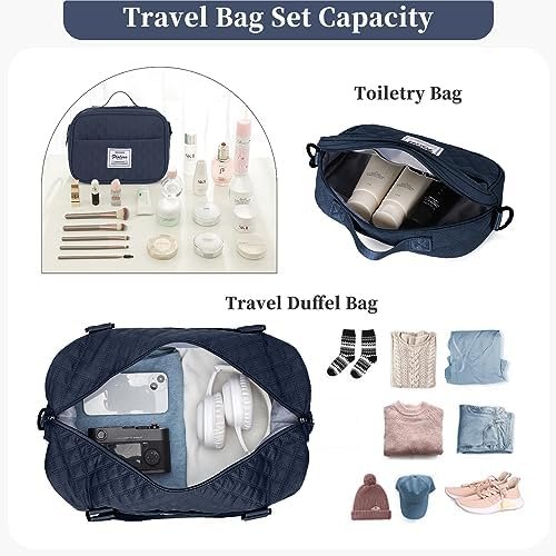 Travel Bag for Women, Overnight Duffel Weekender Bag with Toiletry Bag,Gym Bag with Wet Pocket,Personal Item Carry On Bag - Image 2