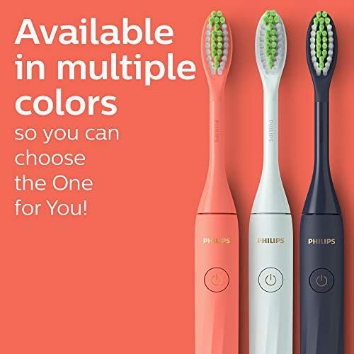 Philips One by Sonicare Battery Toothbrush, Brush Head Bundle, Miami Coral, BD1001/AZ - Image 7