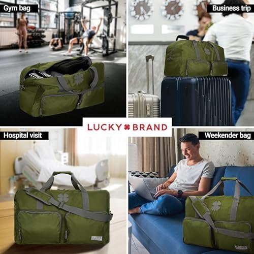 Lucky Travel Duffel Bags 40L, Gym Bag, Travel Bag & Large Duffle Bag for Men, Foldable Overnight Weekender Bags for Women & Men with Adjustable Shoulder Strap - Image 3